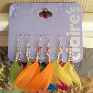 Claire's Sensitive Solutions Feather Earrings