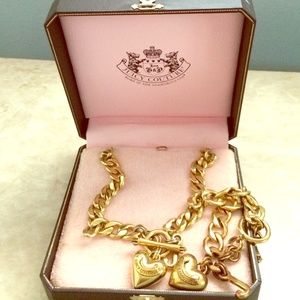 Juicy couture gold heart set