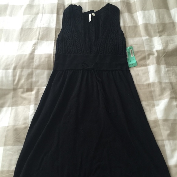 Black sweater dress