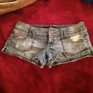 Denim shorts