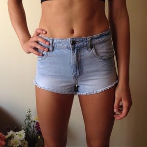 Forever 21 high waisted denim shorts TRADED