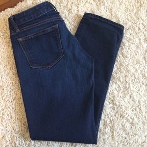 Gap real straight 1969 blue jeans. Petite size