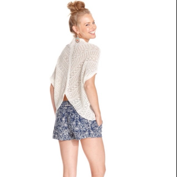Roxy juniors open knit cocoon Cardigan