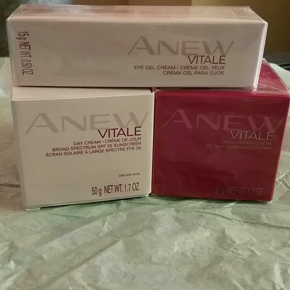 Anew, vitale, day cream night cream eye cream