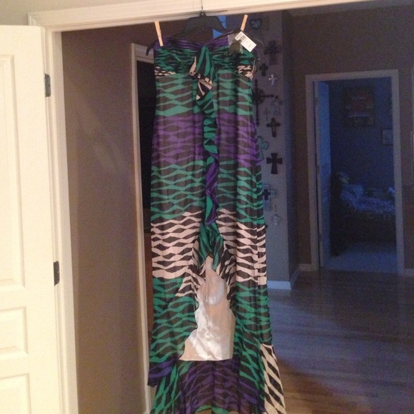 BCBG strapless dress, nwt