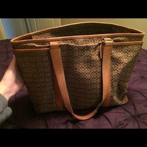 Classic coach tote