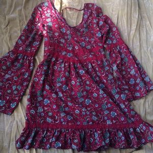 Band of Gypsies Bell-Sleeved Flowerchild Dress