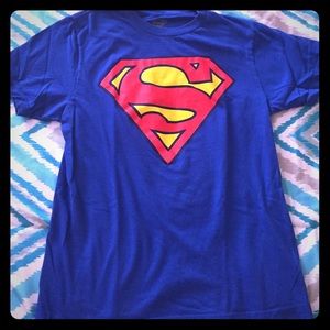 Superman fitted tee shirt.