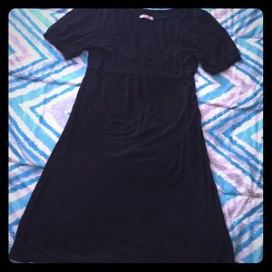 Simple black dress.