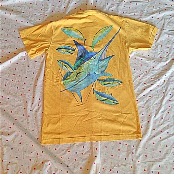 Guy Harvey yellow t shirt