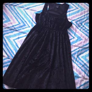 Felt black dress.
