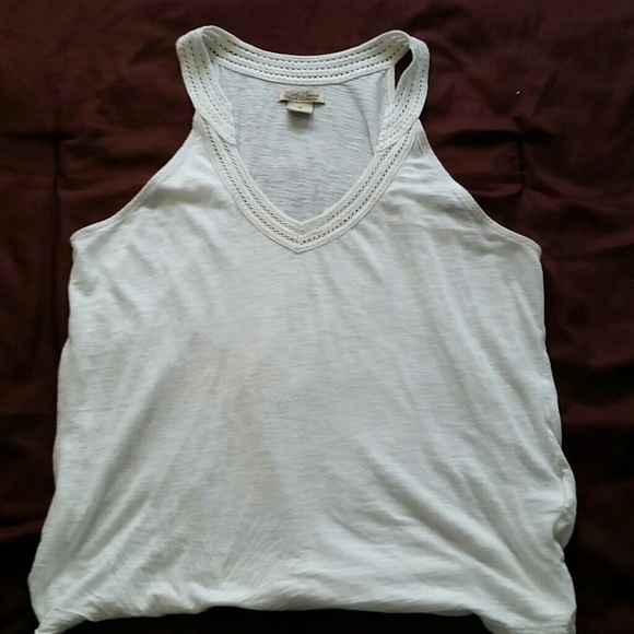 White v-neck