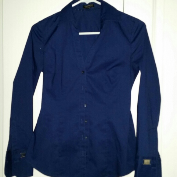 Express essential long sleeve button down