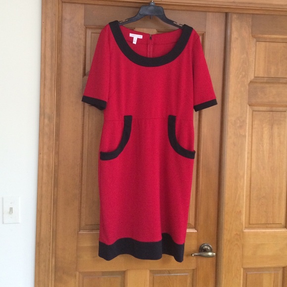 Red London Times Dress