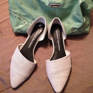 Cute pointed dress slip ons