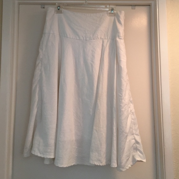 White Linen Summer Skirt