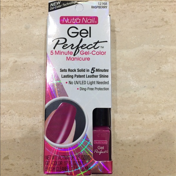 NEW gel perfect hot pink manicure set