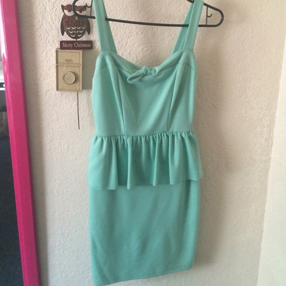 aqua dress