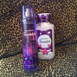 Cranberry Twinkle fragrance mist & lotion.