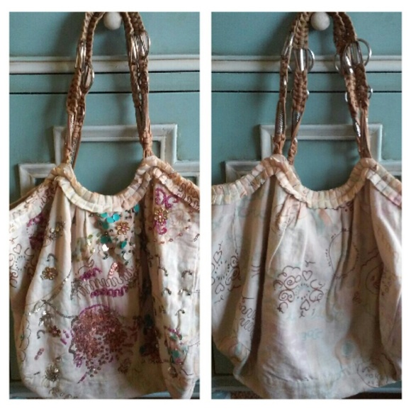 Sequined Hippy Purse