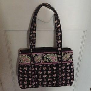 Vera Bradley Pink Elephants Bag