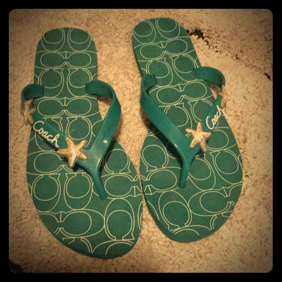 Coach flip flops