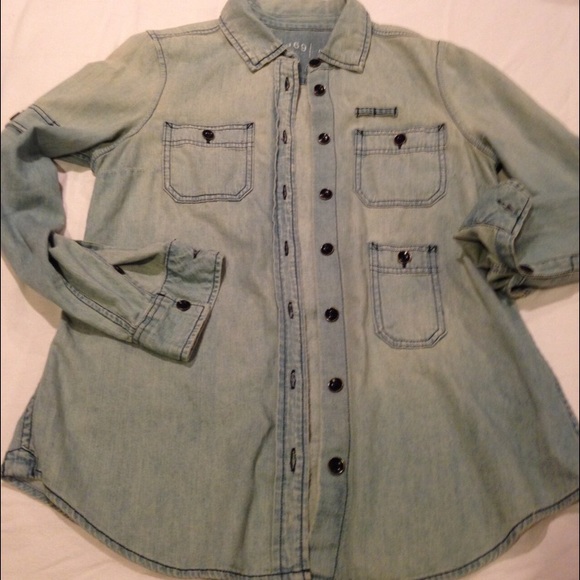 GAP 1969 Denim Long Sleeve Shirt