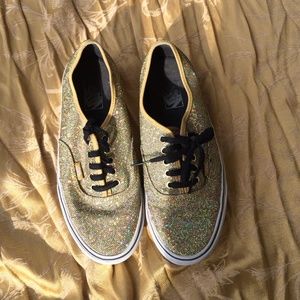 Gold Sparkly Vans