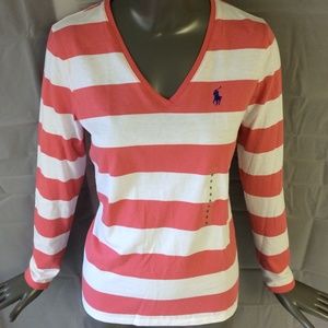 New With Tags! Ralph Lauren V-neck Long Sleeve Tee