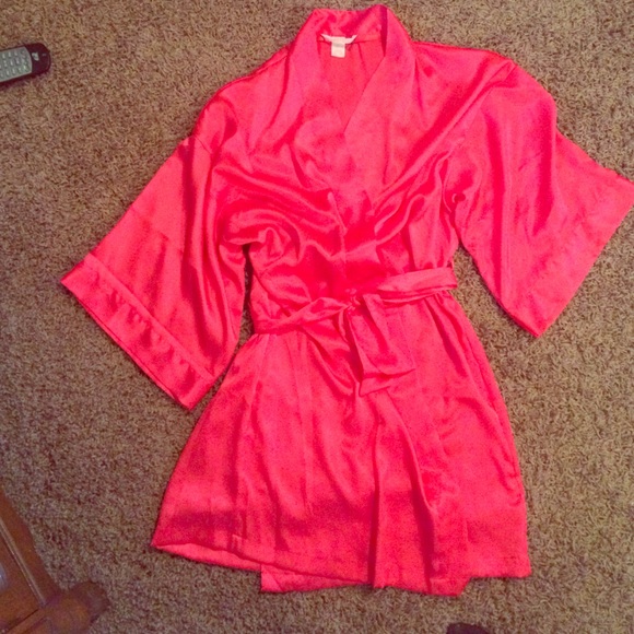 Pink Silk Victoria's Secret Robe