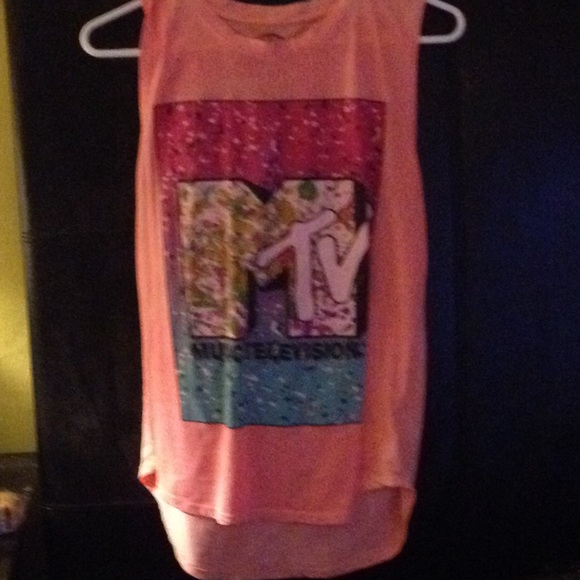 MTV high low muscle tank