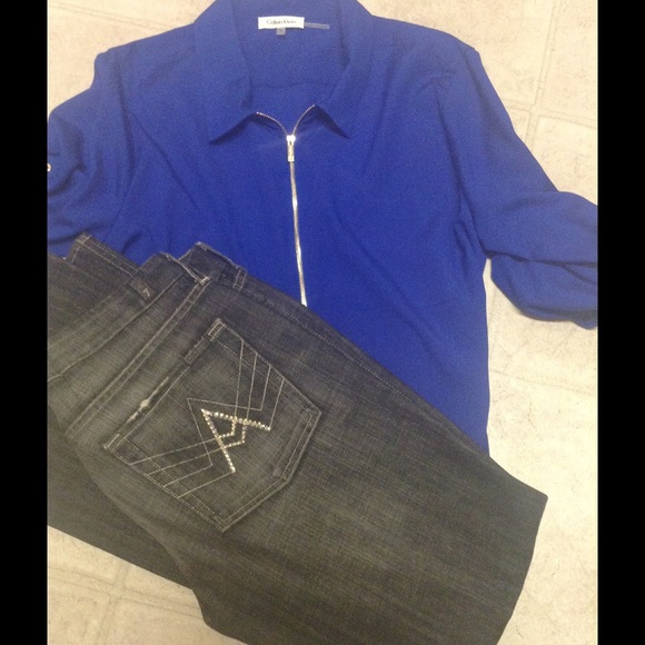 "A" pocket 7 jeans 100% authentic