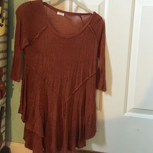 burnt orange free people top