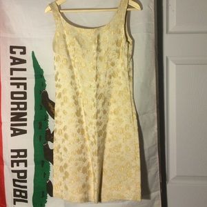 Vintage gold mini dress