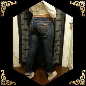 Straight Leg Dark Wash Denim