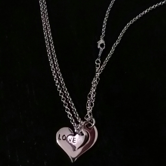 "Love" couple necklaces