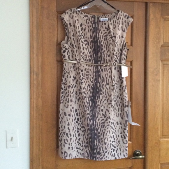 Calvin Klein Summer Leopard Print Dress