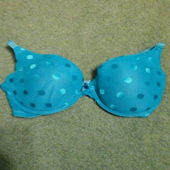 Blue polka dot bra - Picture 1 of 2