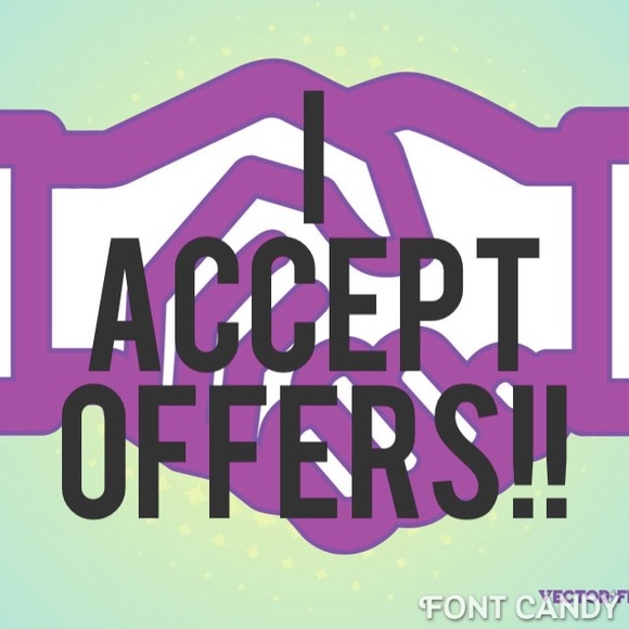 I am happy accept a fair offer!!