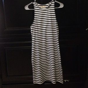 Striped racer back dress