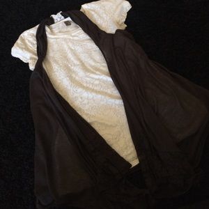 Day trip best BKE ivory burnout tee