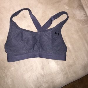 Gray sports bra