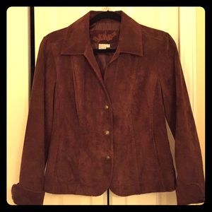 Live A Little (LAL) brown suede jacket