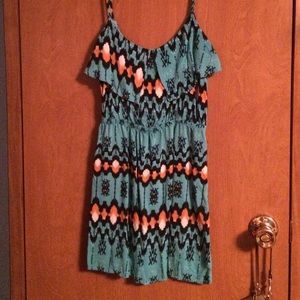Summer teal dress