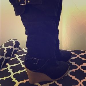 Black Knee High boots
