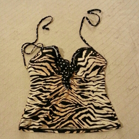 Leopard print Victoria Secrets swim top