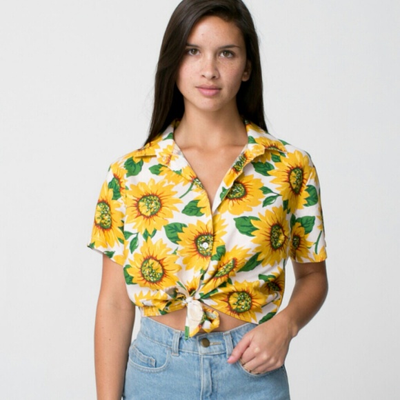 American Apparel Sunflower button up