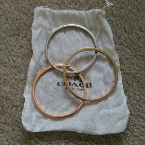 Coach Mix Metal Bangles Set