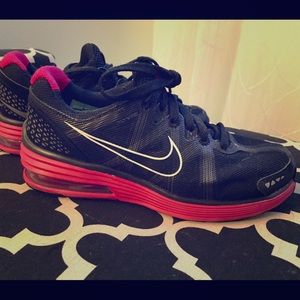 Black and Pink Nike Sneakers