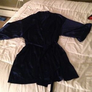 Silk Victoria's Secret Royal Blue Robe